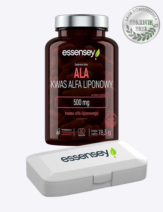 Essensey Kwas Alfa Liponowy ALA + Pillbox