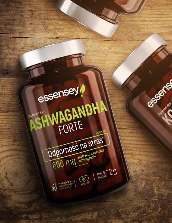 Zestaw Ashwagandha Forte w trzech opakowaniach + Pillbox