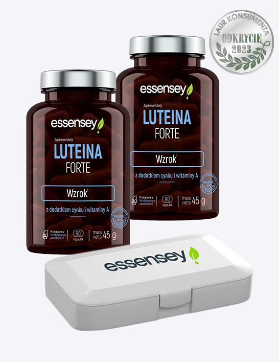 Zestaw Luteina Forte w dwóch opakowaniach + Pillbox