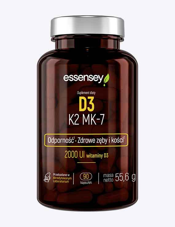 Zestaw witamin D3 K2 MK-7 w dwóch opakowaniach + Pillbox