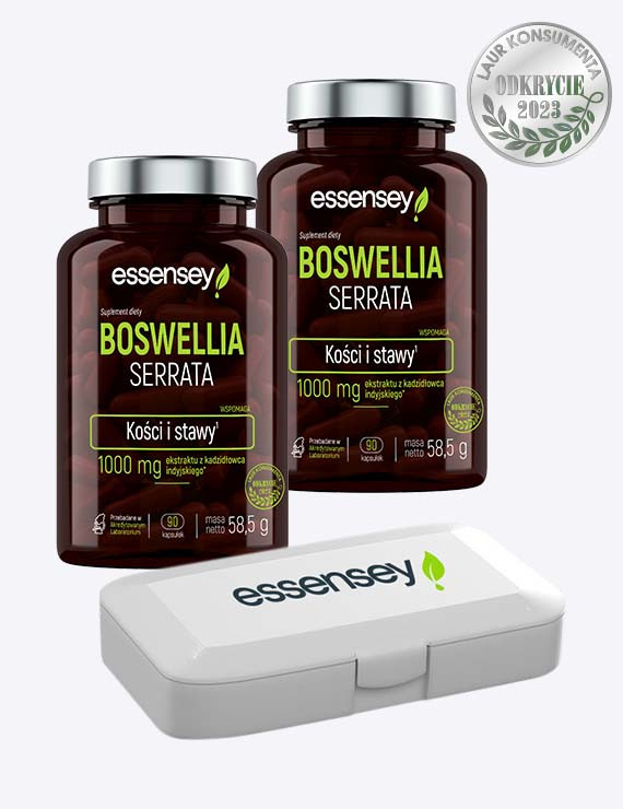Zestaw Boswellia Serrata w dwóch opakowaniach + Pillbox