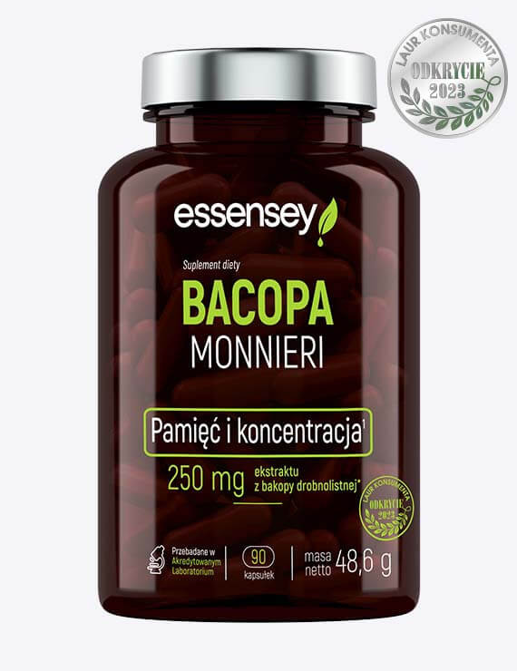 Zestaw Bacopa Monnieri w dwóch opakowaniach + Pillbox