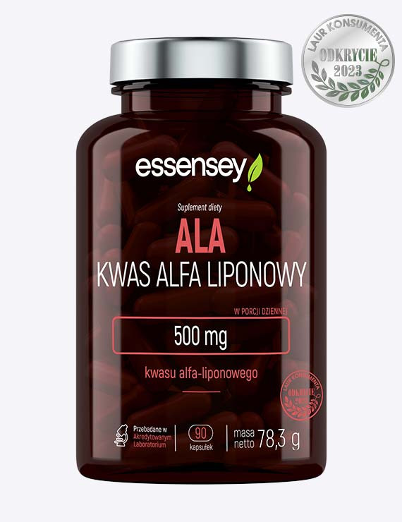 Kwas Alfa Liponowy ALA w dwóch opakowaniach + Pillbox