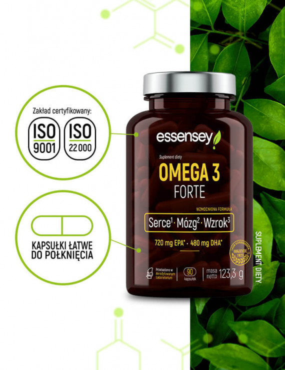 Zestaw Omega 3 Forte w trzech opakowaniach