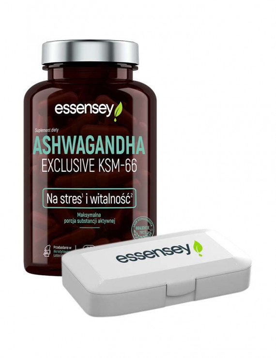 Essensey Ashwagandha Exclusive KSM-66 + Pillbox