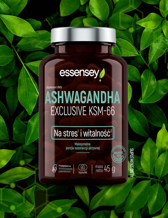 Ashwagandha KSM-66 + Omega 3 Forte od Essensey