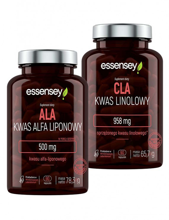 Kwas ALA i CLA + Pillbox od Essensey