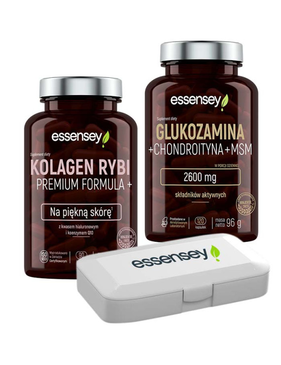 Kolagen Rybi i Glukozamina + Pillbox