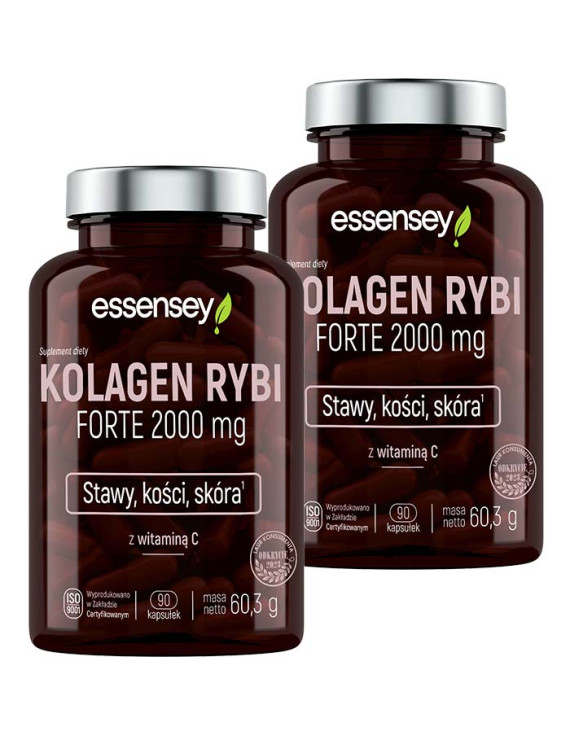 Zestaw Kolagen Rybi Forte 2000 mg w dwóch opakowaniach