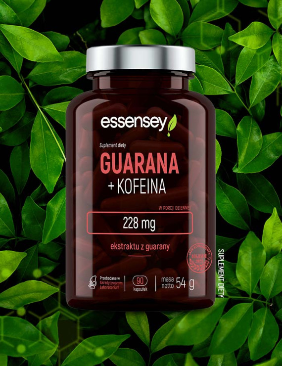 Guarana i Kofeina w 90 kapsułkach