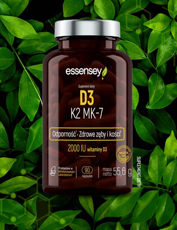 Zestaw witamin D3 K2 MK-7 w trzech opakowaniach