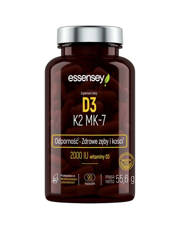 Witamina D3 K2 MK-7 w 90 kapsułkach