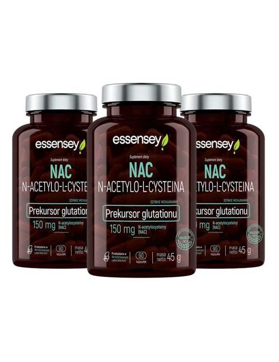 Zestaw NAC N-acetylo-L-cysteiny w trzech opakowaniach