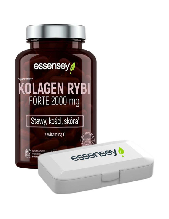 Essensey Kolagen Rybi Forte 2000 mg + Pillbox