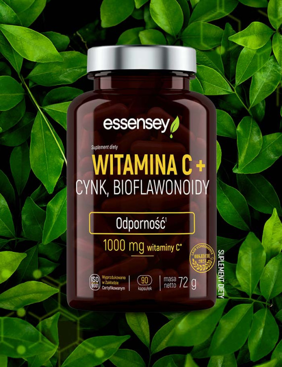 Essensey Witamina C + Cynk, Bioflawonoidy + Pillbox
