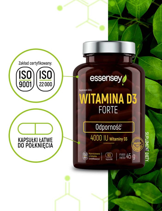 Essensey Witamina D3 Forte + Pillbox