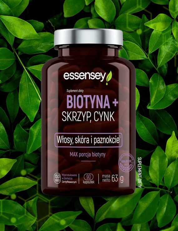 Biotyna, Skrzyp + Cynk i Kolagen Rybi Premium Formula+