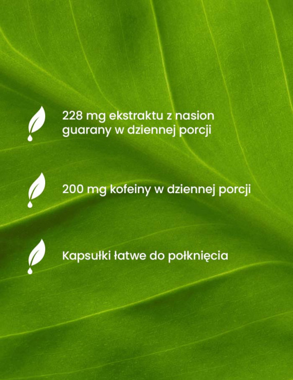 Guarana i Kofeina w 90 kapsułkach