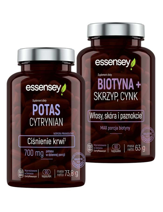 Potas Cytrynian + Biotyna od Essensey