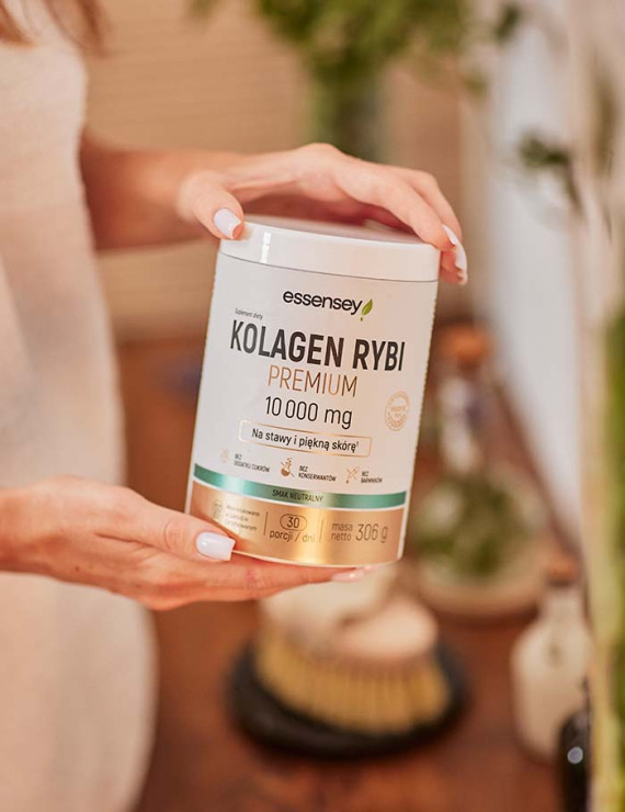 Kolagen Rybi Premium 10000mg z Biotyną + Skrzyp, Cynk