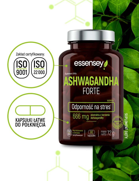 Ashwagandha Forte w 90 kapsułkach