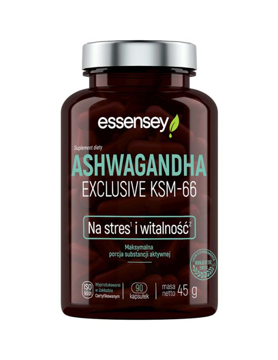 Ashwagandha Exclusive KSM-66 w dwóch opakowaniach