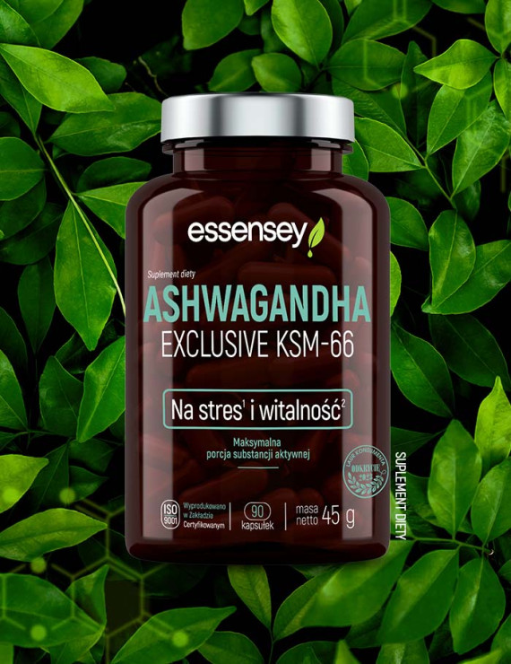 Ashwagandha Exclusive KSM-66 w dwóch opakowaniach