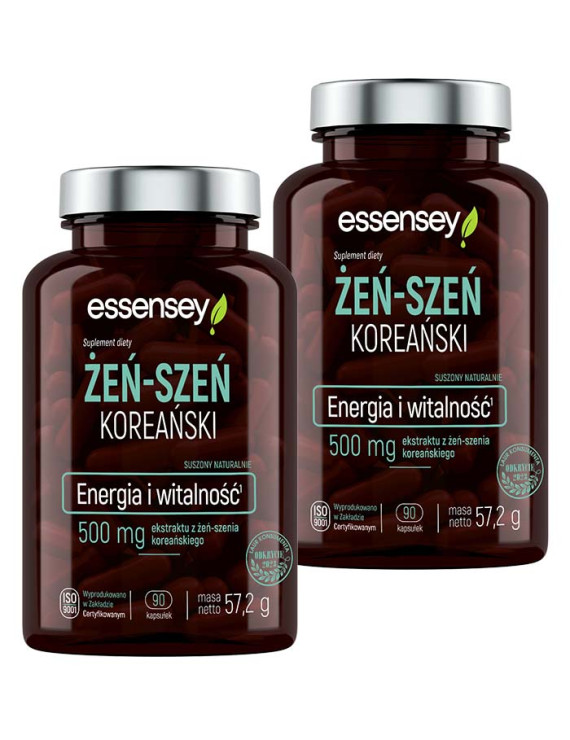 Zestaw adaptogenów Żeń Szeń Koreański w dwóch opakowaniach
