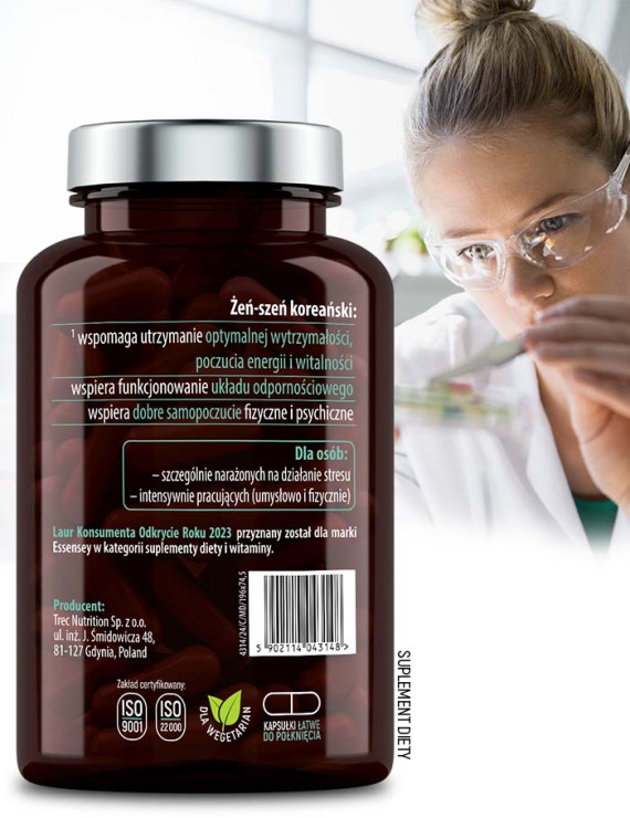 Zestaw adaptogenów Żeń Szeń Koreański w dwóch opakowaniach