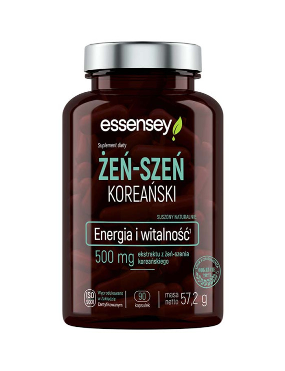 Zestaw adaptogenów Żeń Szeń Koreański w trzech opakowaniach