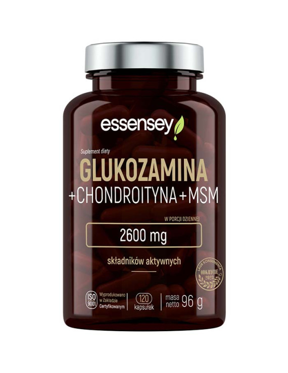 Glukozamina Chondroityna i MSM w 120 kapsułkach