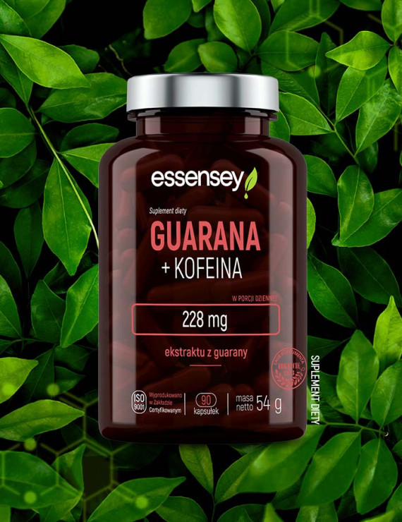 Guarana i Kofeina w 90 kapsułkach