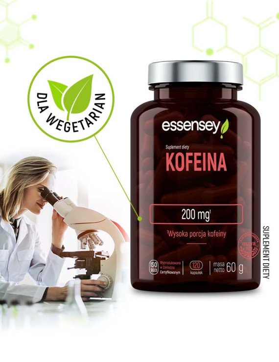 Kofeina 200mg w 120 kapsułkach