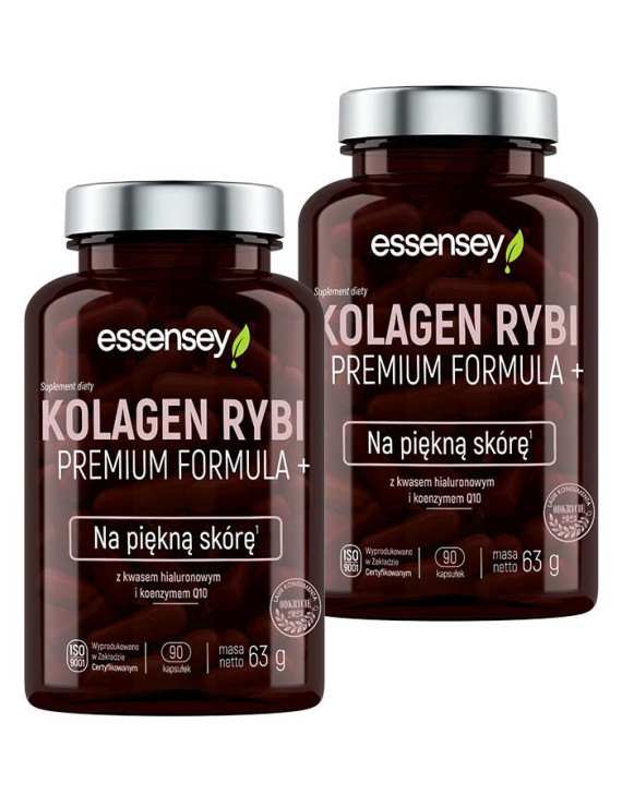 Zestaw Kolagenu Rybiego Premium Formula+ w dwóch opakowaniach