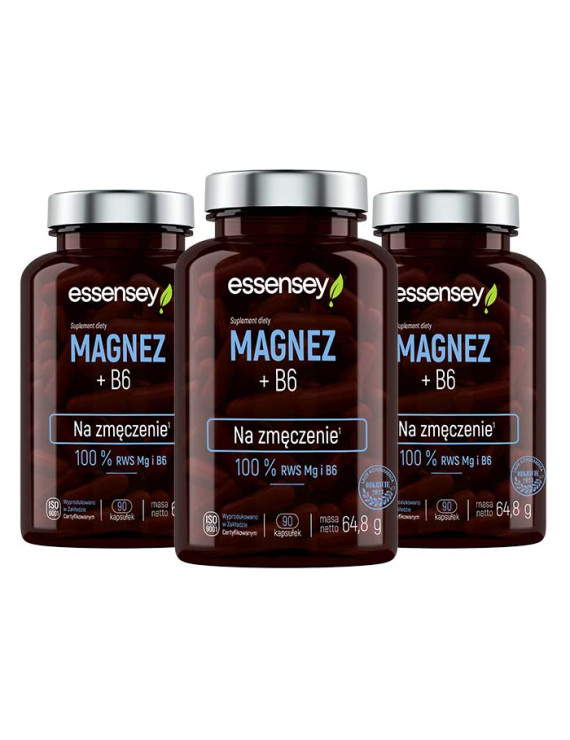 Zestaw Magnezu z witaminą B6 w trzech opakowaniach