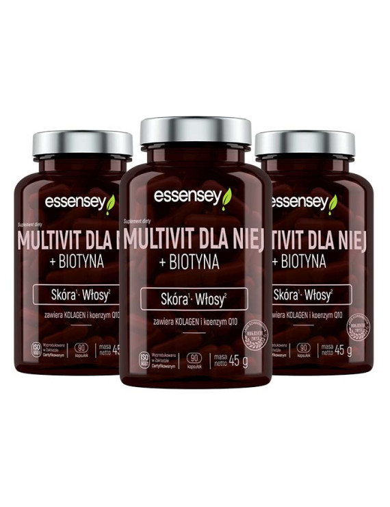 Multivit dla Niej + Biotyna w trzech opakowaniach