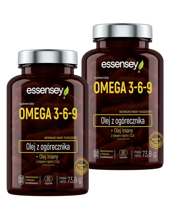 Zestaw Omega 3-6-9 w dwóch opakowaniach