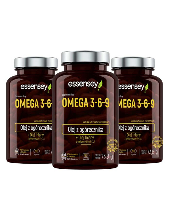 Zestaw Omega 3-6-9 w trzech opakowaniach
