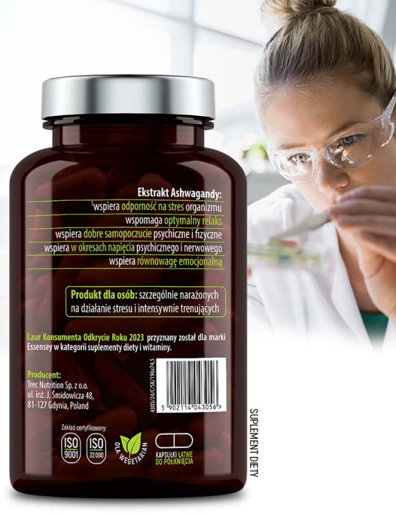 Zestaw Ashwagandha Forte w trzech opakowaniach + Pillbox