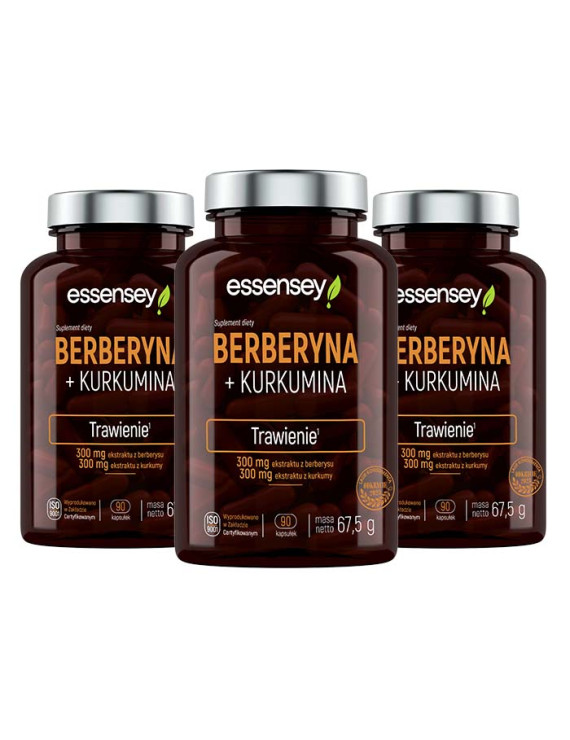 Zestaw Berberyny + Kurkuminy w trzech opakowaniach + Pillbox