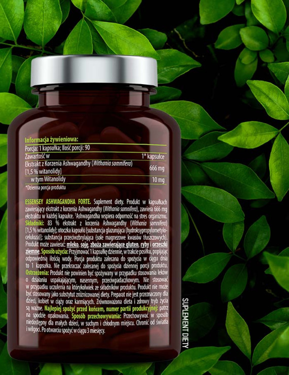 Ashwagandha i Melatonina od Essensey