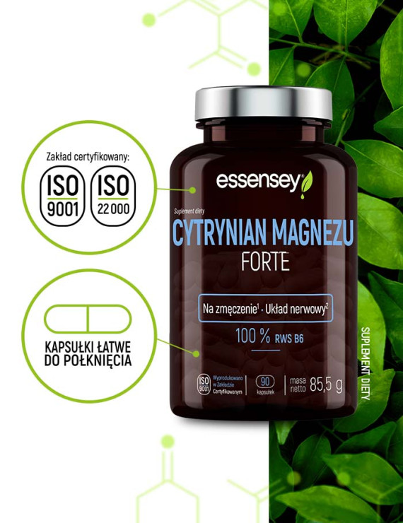 Cytrynian Magnezu Forte w 90 kapsułkach
