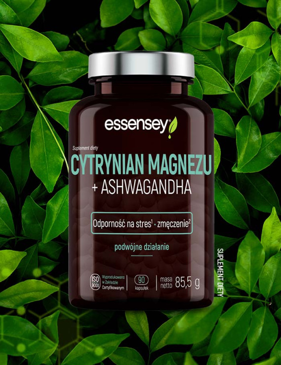 Zestaw Cytrynian Magnezu + Ashwagandha w dwóch opakowaniach
