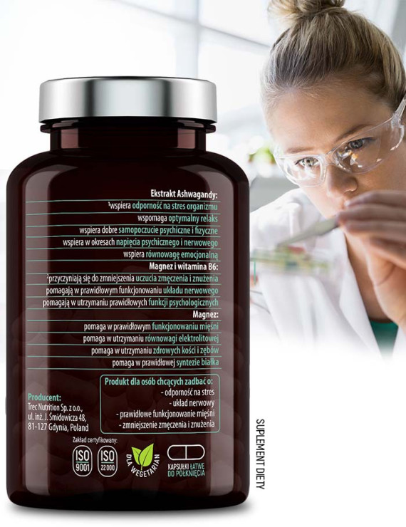 Zestaw Cytrynian Magnezu + Ashwagandha w dwóch opakowaniach