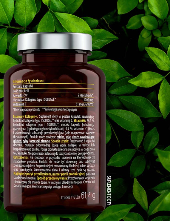 Kolagen MSM i Glukozamina | Essensey | Wsparcie stawów regeneracja