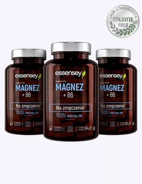 Zestaw Magnezu z witaminą B6 w trzech opakowaniach