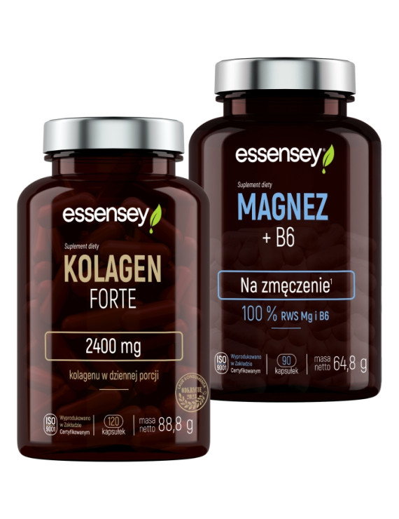 Kolagen Forte + Magnez z B6 | Essensey | Zmęczenie stawy Kolagen Forte + Magnez z B6 | Essensey | Zmęczenie stawy
