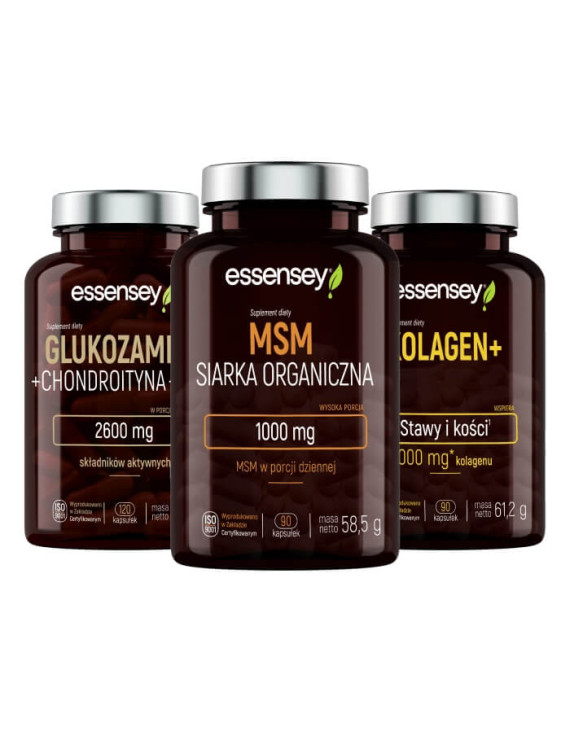 Kolagen MSM i Glukozamina | Essensey | Wsparcie stawów regeneracja