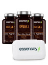 Omega 3 w trzech opakowaniach + Pillbox | Essensey | Serce mózg