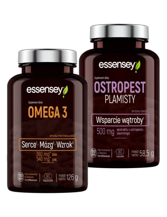 Omega 3 i Ostropest Plamisty | Essensey | Serce i wątroba Omega 3 i Ostropest Plamisty | Essensey | Serce i wątroba